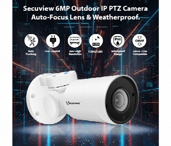Express Delivery - Secuview 6Mp Outdoor Ip Ptz Camera Svc M6X4Iptzb Auto Focus Lens And Weatherproof - ID 7163907