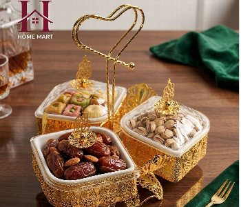 Express Delivery - Serving Golden Set With Three Bowls - ID 7163922