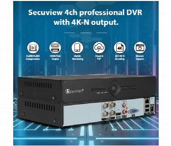 Express Delivery - Secuview 4Ch Professional Dvr Sv 4K N1004 M5 With 4K N Output - ID 7163941