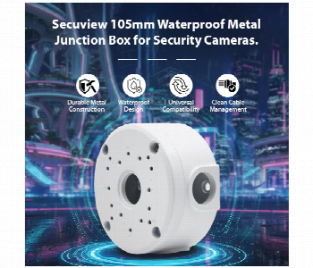 Express Delivery - Secuview 105Mm Waterproof Metal Junction Box Sv Bsfxb01 For Security Cameras - ID 7163959