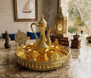 Express Delivery - Luxurious Coffee Set In Royal  8 Pieces - ID 7163988