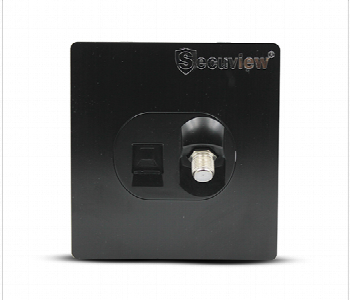 Express Delivery - Secuview Plastic Internet And Satellite Socket Sv R12B Clear Stable Signal Black - ID 7164082