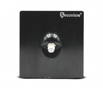 Express Delivery - Secuview Wall Mount Plastic Satellite Socket Sv R11B Clear Signal Output Black - ID 7164088