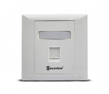 Express Delivery - Secuview Single Port Durable Plastic Faceplate Sv Fp1W Wall Mount Design - ID 7164091