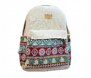 Express Delivery - Rolo Bohemian Tribal Print Backpack Cream Multi Color Boho Daypack - ID 7164181