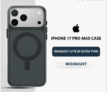 Express Delivery - Mageasy Lyte M Ultra Thin Case For Iphone 17 Pro Max Midnight - ID 7164537