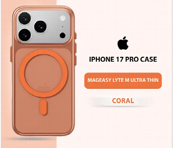 Express Delivery - Mageasy Lyte M Ultra Thin Case For Iphone 17 Pro Coral - ID 7164538