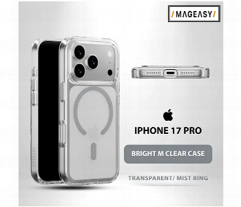 Express Delivery - Mageasy Bright M Clear Case For Iphone 17 Pro Transparent Mist Ring - ID 7164587