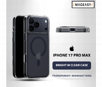 Express Delivery - Mageasy Bright M Clear Case For Iphone 17 Pro Max Transparent Midnight Ring - ID 7164595