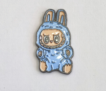 New Arrivals For 3D Metal Sticker Labubu Self Adhesive Blue Character - ID 7164635