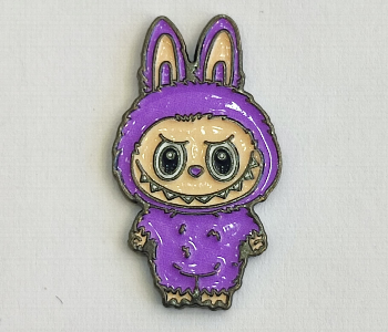 New Arrivals For 3D Metal Sticker Labubu Purple Bunny Self Adhesive - ID 7164636