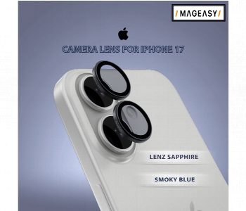 Express Delivery - Mageasy Lenz Sapphire Camera Lens Protector For Iphone 17 Smoky Blue - ID 7164683