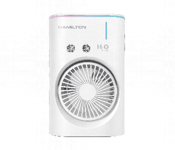 Express Delivery - Hamilton Ht7087 Rechargeable Mist Fan 4 Inch 1200Mah Brushless - ID 7164959