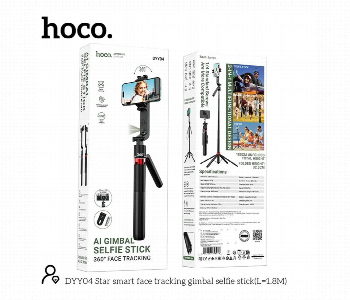 Express Delivery - Hoco Dyy04 Star Smart Ai Gimbal Selfie Stick With Bluetooth Remote - ID 7165095