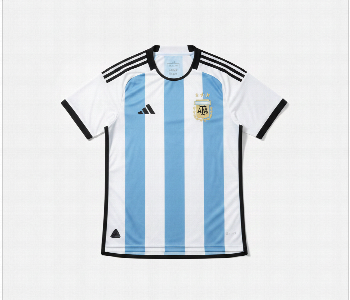 Express Delivery - Argentina Football Home Jersey Traditional Blue And White Stripped Men Sports Shirt - ID 7165635