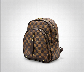 Express Delivery - Women Fashion Backpack Checkered Pattern Casual Travel Mini Daypack - ID 7165656