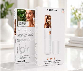 Express Delivery - Porodo 2 In 1 Electric Face And Body Razor White Pdlfsts33 11000 Rpm - ID 7165681