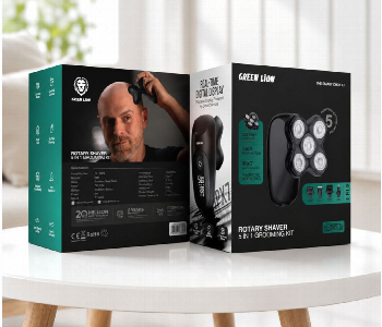 Express Delivery - Green Lion Rotary Shaver 5 In 1 Grooming Kit Black Gltm54 Multifunction Electric Grooming Set - ID 7165782