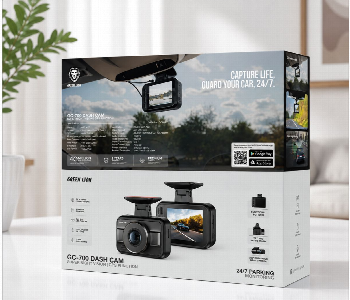 Green Lion Gc 700 Dash Cam Black Gcam 15 With Super Night Vision And Gps Function Front View - ID 7165855