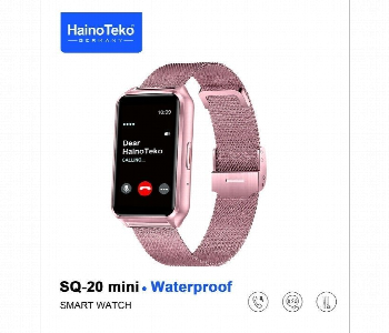 Express Delivery - Haino Teko Sq 20 Mini Smart Watch Amoled Waterproof Bt Pink - ID 7165944