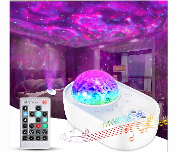 Express Delivery - 3In1 Galaxy Nightlight Projector Bluetooth Speaker White - ID 7165956