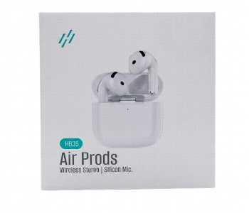 Express Delivery - Hb35 Tws Air Prods Earphones Silicon Mic Bluetooth White - ID 7165957