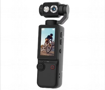 Express Delivery - Air Tab Pocket 4K Ultra Hd Action Camera With 180 Degree Flip Lens Built In Fill Light And Tripod Black - ID 7165972