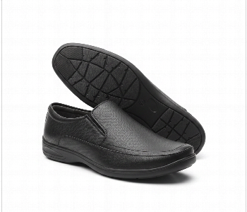 Express Delivery - Mero Jutta Men Classic Black Slip On Formal Shoes Comfortable Textured Executive Office Dress Shoes - ID 7166060