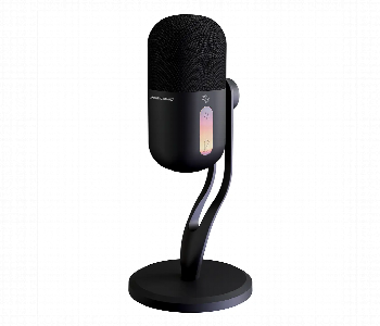 Express Delivery - Porodo Elyx Rgb Condenser Microphone Noise Suppress Black - ID 7166138