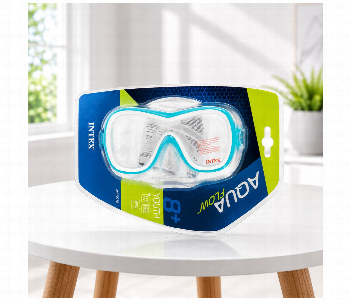 Express Delivery - Intex 55978 Kids Swim Mask Adjustable Diving And Snorkeling Mask Anti Leak Swimming Mask 8 Plus Years Blue - ID 7166234