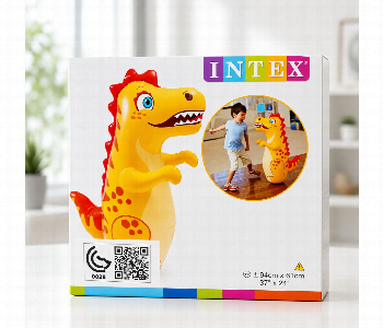 Express Delivery - Intex 44670Np Inflatable Dinosaur Bop Bag Kids Punching Toy Standing Bounce Back Toy 94 X 61 Cm - ID 7166256