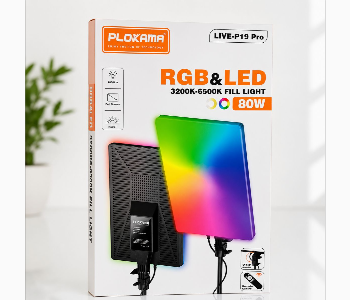 Express Delivery - Plokama Live P19 Pro Rgb Led Video Panel Light With Remote Black Multiple Rgb Lighting Effects - ID 7166281