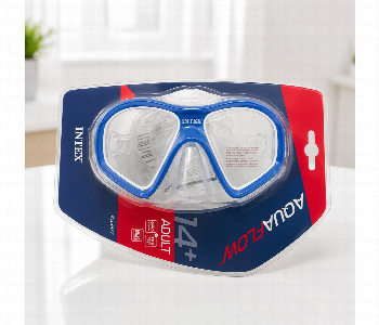 Express Delivery - Intex Reef Rider Adult Swimming Goggles Anti Fog Snorkeling Diving Mask Blue 14 Plus 55977 - ID 7166329
