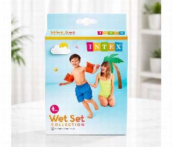 Express Delivery - Intex 58642Eu Kids Swimming Arm Bands Inflatable Floaties Swim Floats Age 3 To 6 Orange - ID 7166330