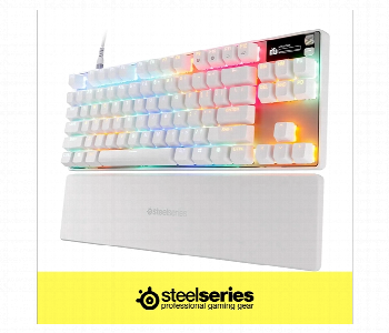 Express Delivery - Steelseries Apex Pro Tkl Gen 3 Rgb Gaming Keyboard White - ID 7166364