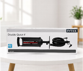 Express Delivery - Intex Double Quick Ii Hand Air Pump 14 Inch Double Action Air Pump For Air Mattresses Pools Boats And Inflatables 68614 - ID 7166409