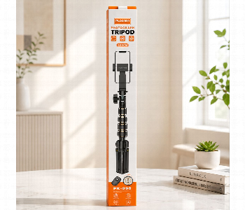 Express Delivery - Plokama Pk 998 Professional Tripod Stand Black 200 Cm Adjustable Camera And Phone Tripod With Remote - ID 7166486