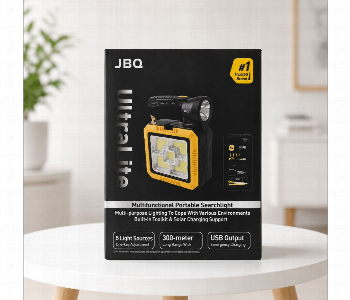 Express Delivery - Jbq Ultra Lite Multifunctional Led Searchlight With Built In Tool Kit Solar Charging Model K831072 - ID 7166487