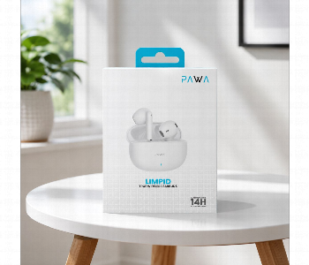 Express Delivery - Pawa Limpid True Wireless Earbuds White Bluetooth Earphones With Charging Case Pw Twelst09 Wh - ID 7166499