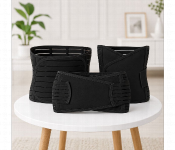 Express Delivery - Postpartum Support Belt Set Black 3 Piece Adjustable Abdominal Waist Recovery Belt Abc 699 - ID 7166512