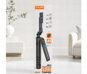 Express Delivery - Plokama Auto A7 Ai Face Tracking Selfie Stick Tripod Black Smart 360 Degree Auto Rotate Phone Holder With Remote F - ID 7166514