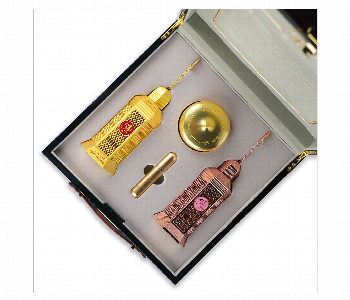 Express Delivery - Haramain 50 Years Oud Collection Ahp1970 05 Gift Set Black - ID 7166587