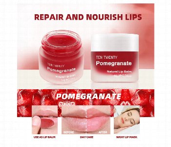 Express Delivery - Ten Twenty Pomegranate Natural Lip Balm 10G - ID 7166678