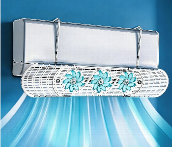 New Arrivals For Universal Adjustable Ac Wind Deflector With Dual Cooling Fans For Split Air Conditioner - ID 7166720