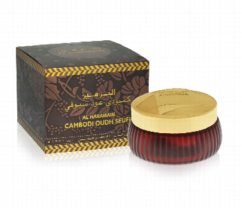 Express Delivery - Haramain Ahp1048 Cambodi Oudh Seufi Bukhoor 50G Premium Incense - ID 7166762