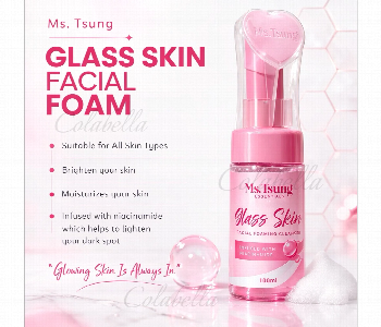 Express Delivery - Ms. Tsung Essentials Glass Skin Facial Foaming Cleanser 100Ml - ID 7166792