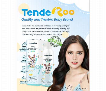 Express Delivery - Tenderoo Shampoo And Body Wash 200Ml  Gentle 2In1 Hair And Body Cleanser For Babies And Kids - ID 7166824