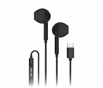 Express Delivery - Green Lion Type C Earphone Stereo Sound With 14.2Mm Driver Black - ID 7167027