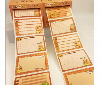 Express Delivery - Capybara Pull Out Sticky Note Roll 70 Sheets Dispenser - ID 7167115