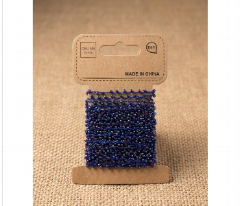Express Delivery - Decorative Thread Bead 4M Blue Crystal Craft Garland Roll - ID 7167140